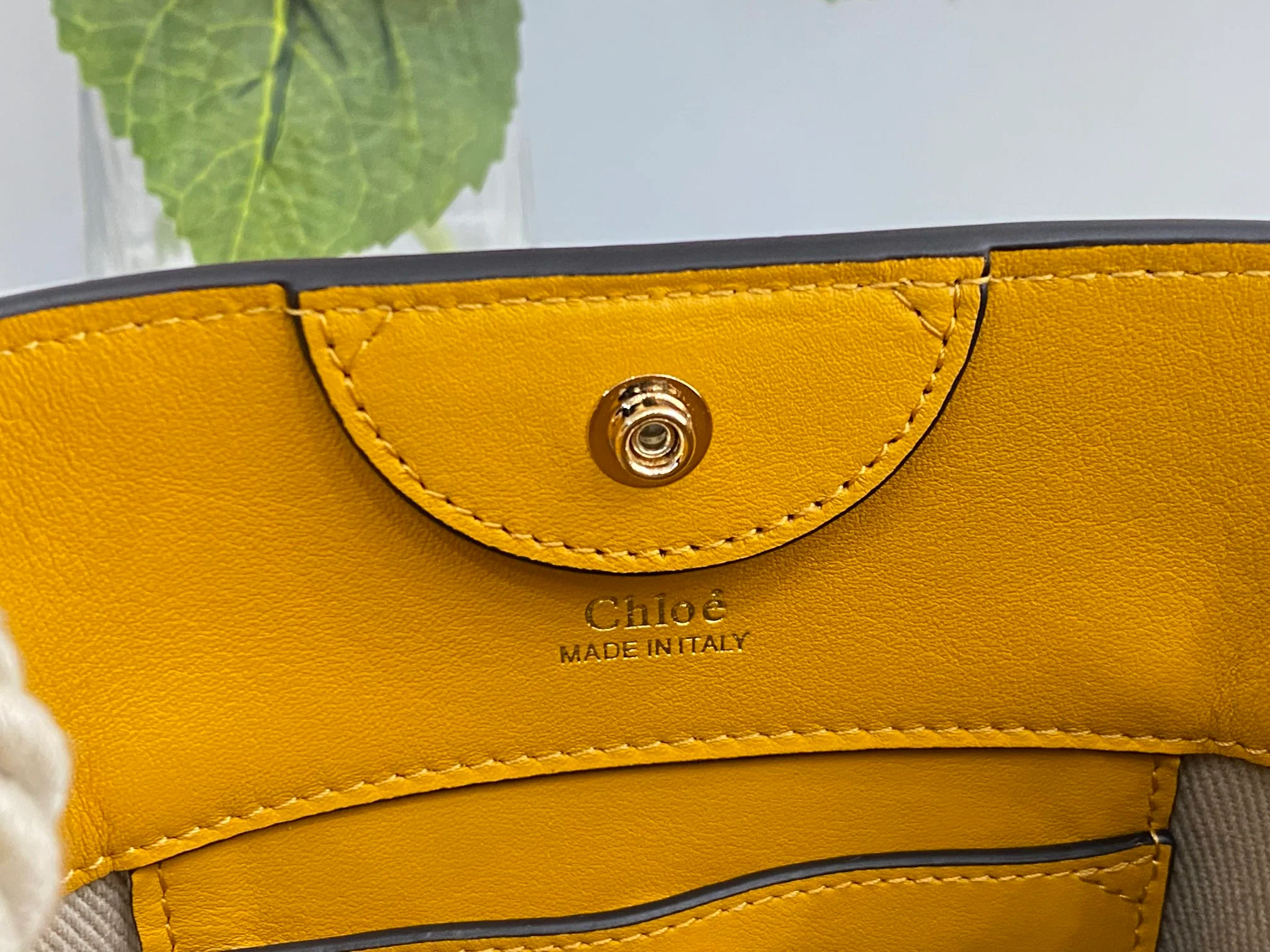 Сумка-ведро Chloe-key - желтая