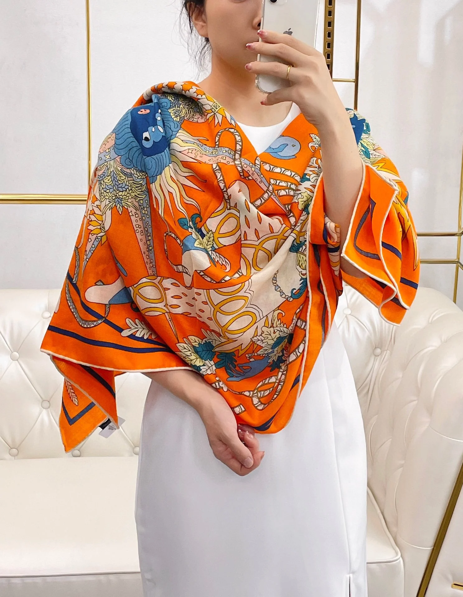 Hermes - Квадратный шарф 