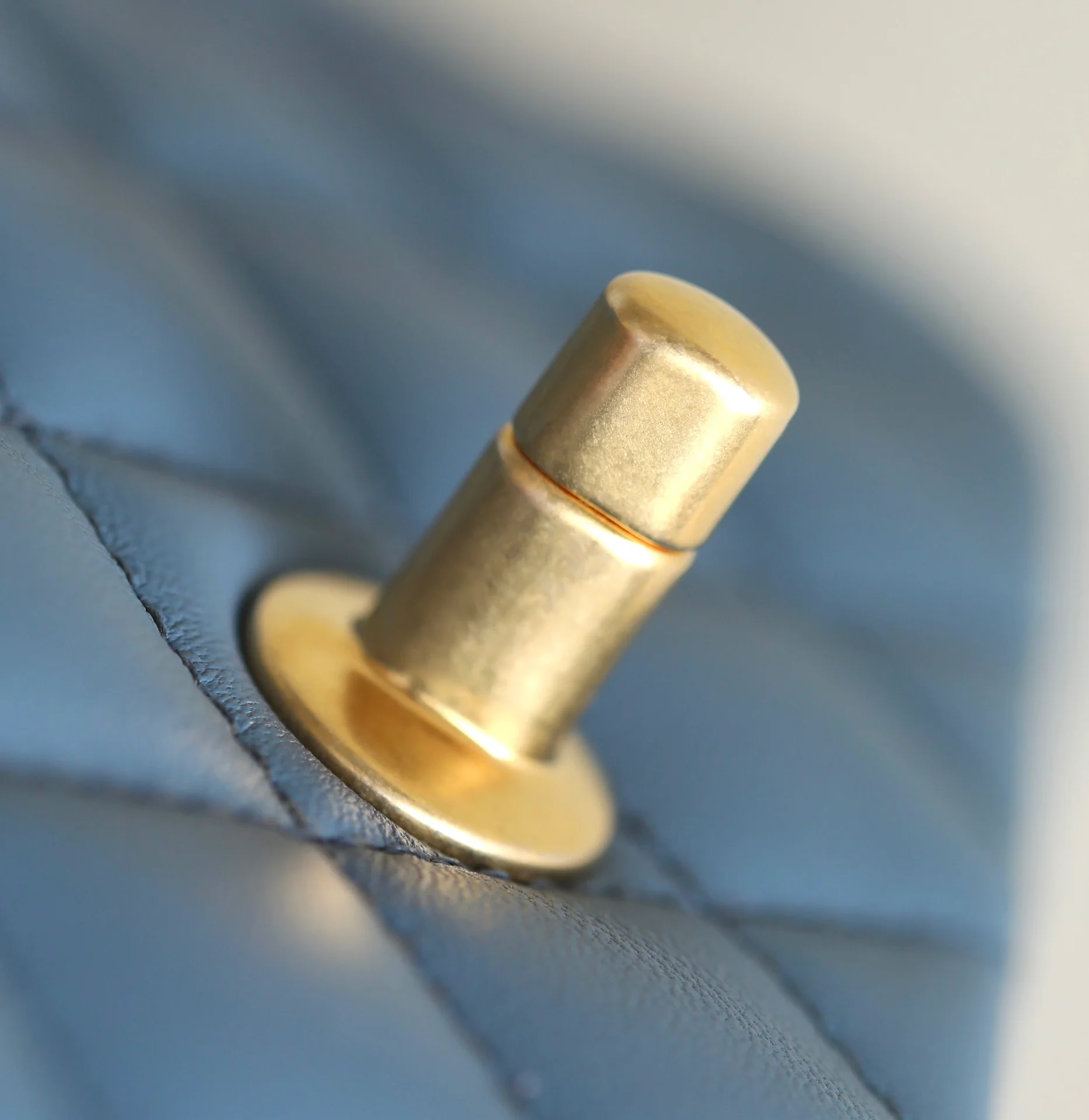 Chanel - CF Golden Ball Square Fat Man - Denim Blue