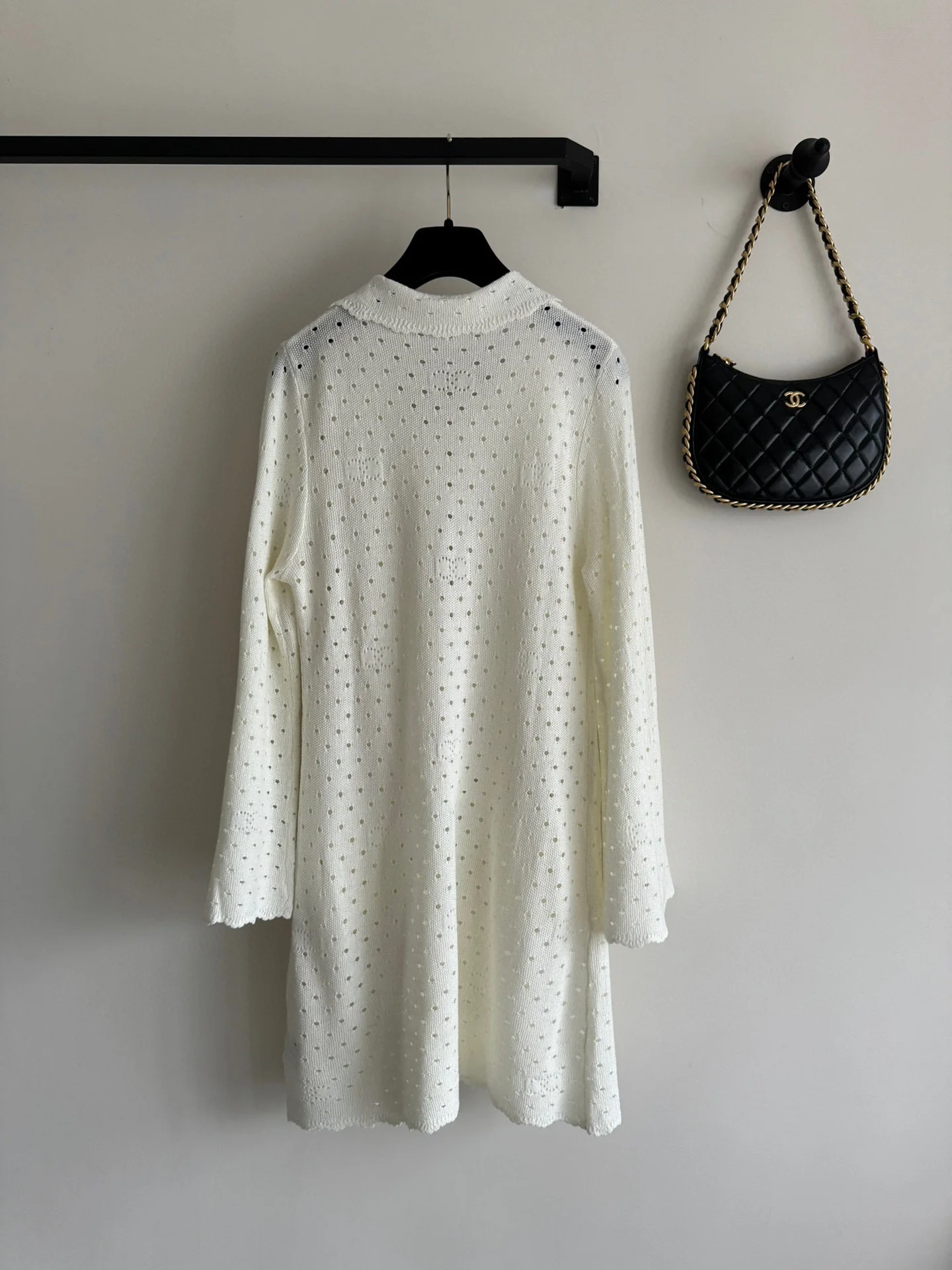 Платье в стиле Chanel - 2403 - Новое платье для ранней весны - Абрикосовое