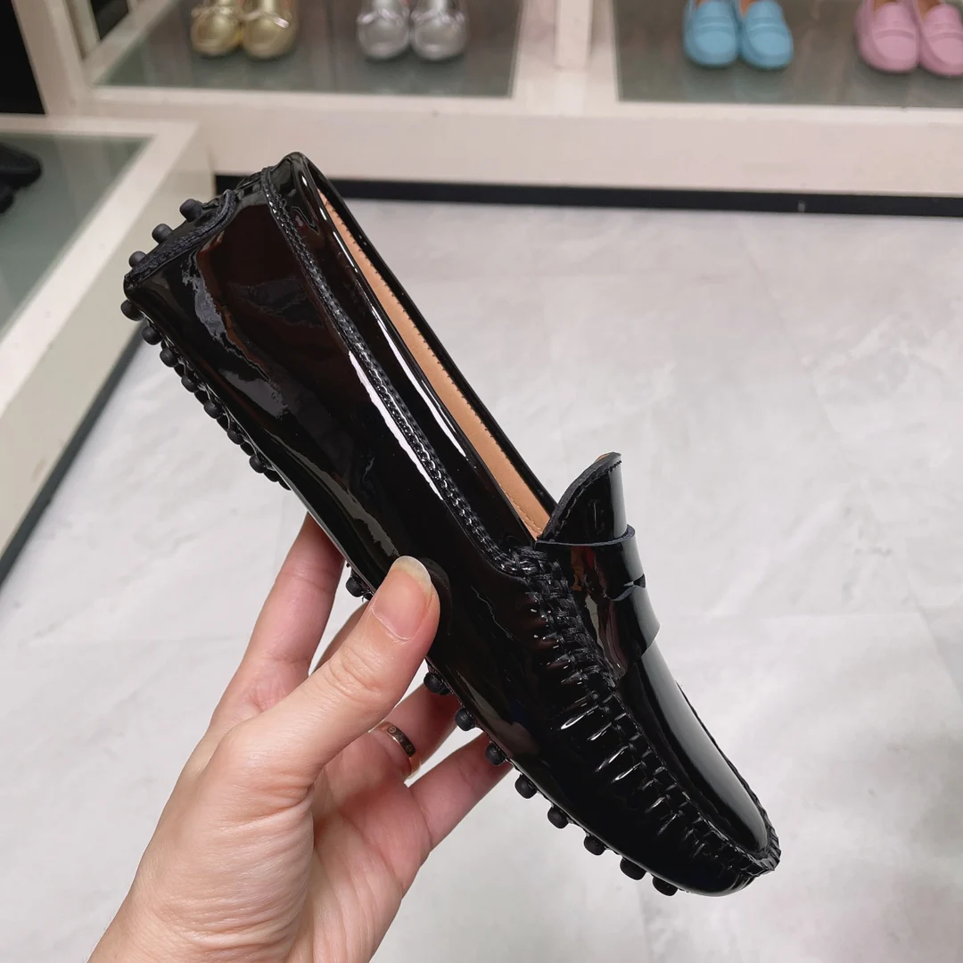 Лоферы Tods из лакированной кожи - туфли без шнурков - 2 шт.