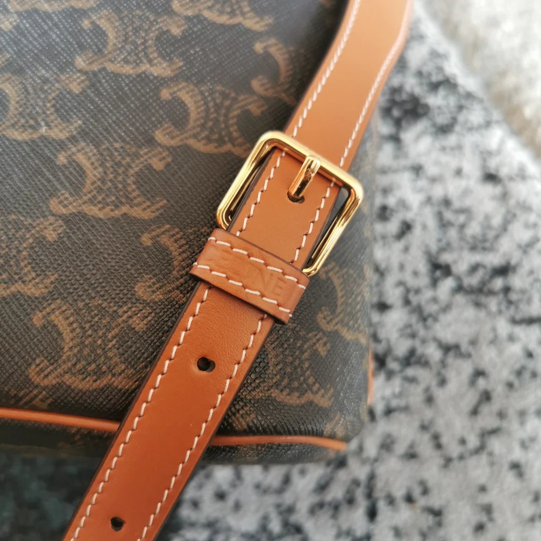 Рюкзак Celine с принтом Триумфальной арки - коричневый