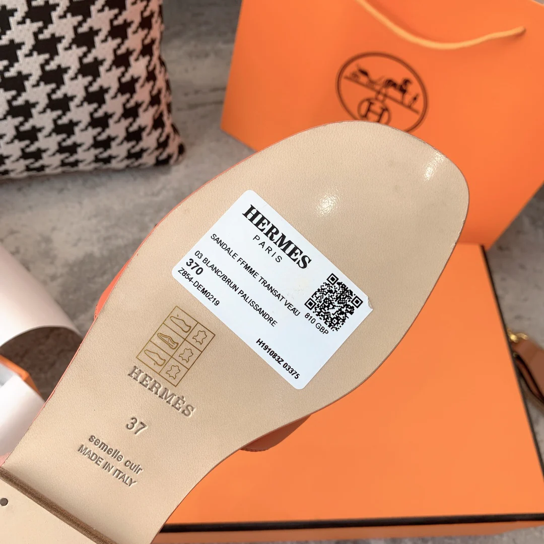 Новинка весны 2022 года от Hermes - плоские тапочки H.