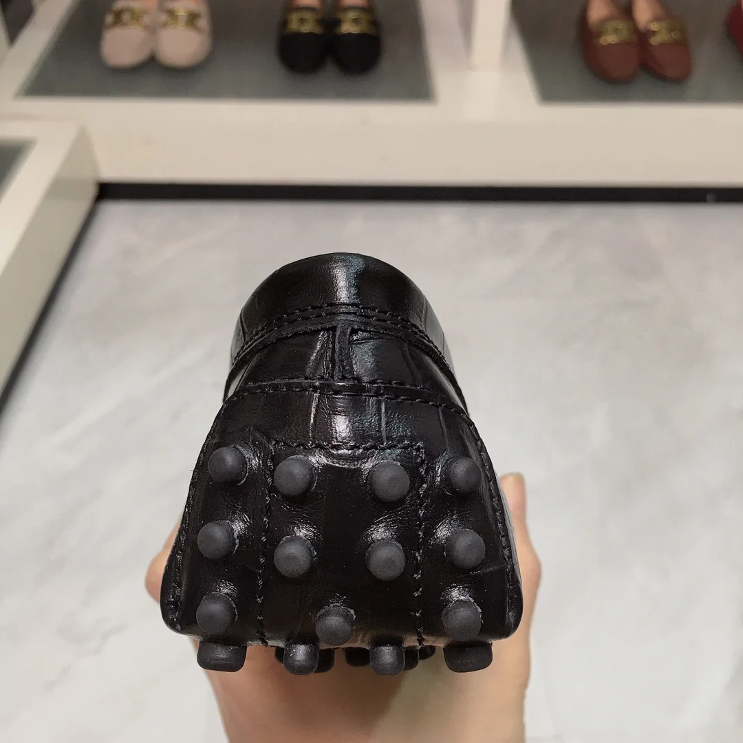 Tods - клетчатые лоферы - туфли без шнурков