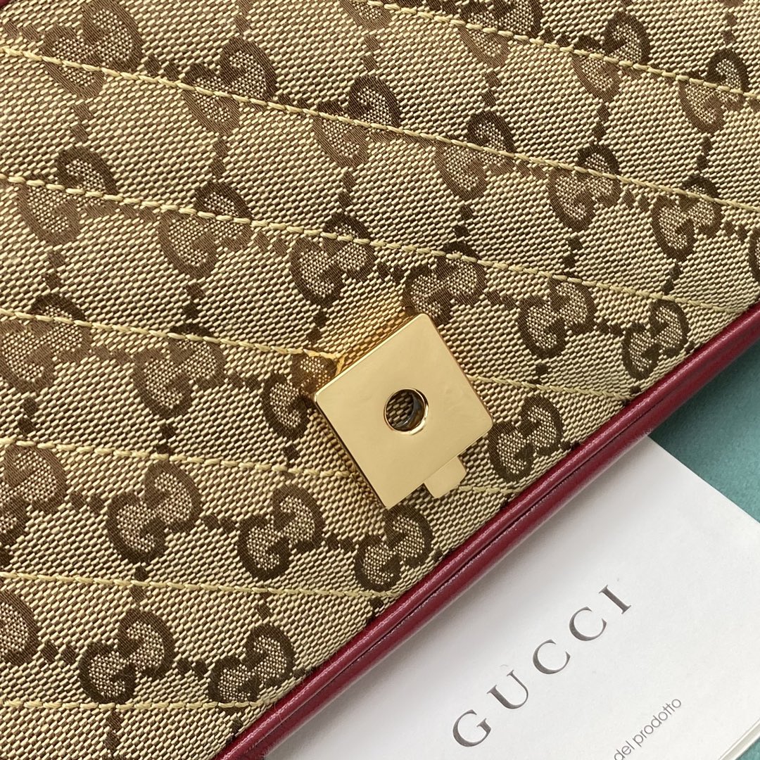 Сумка Gucci Marmont Medium 26 см, канвас, монограмма 1