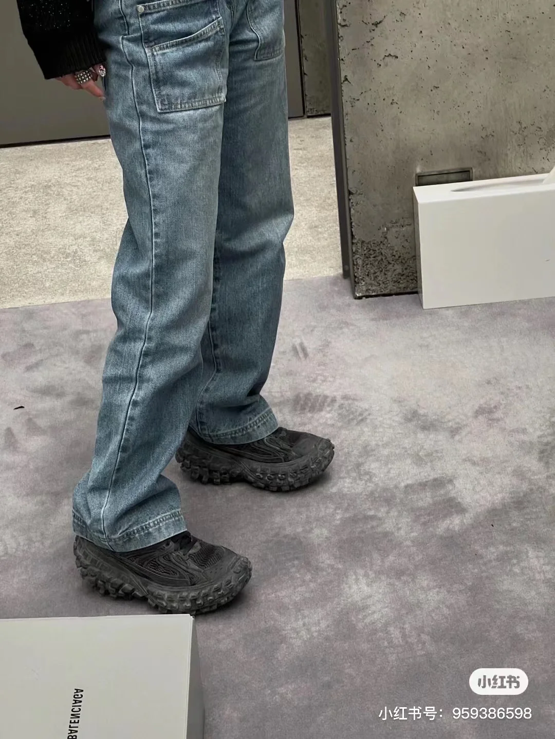 Balenciaga - Черные массивные туфли