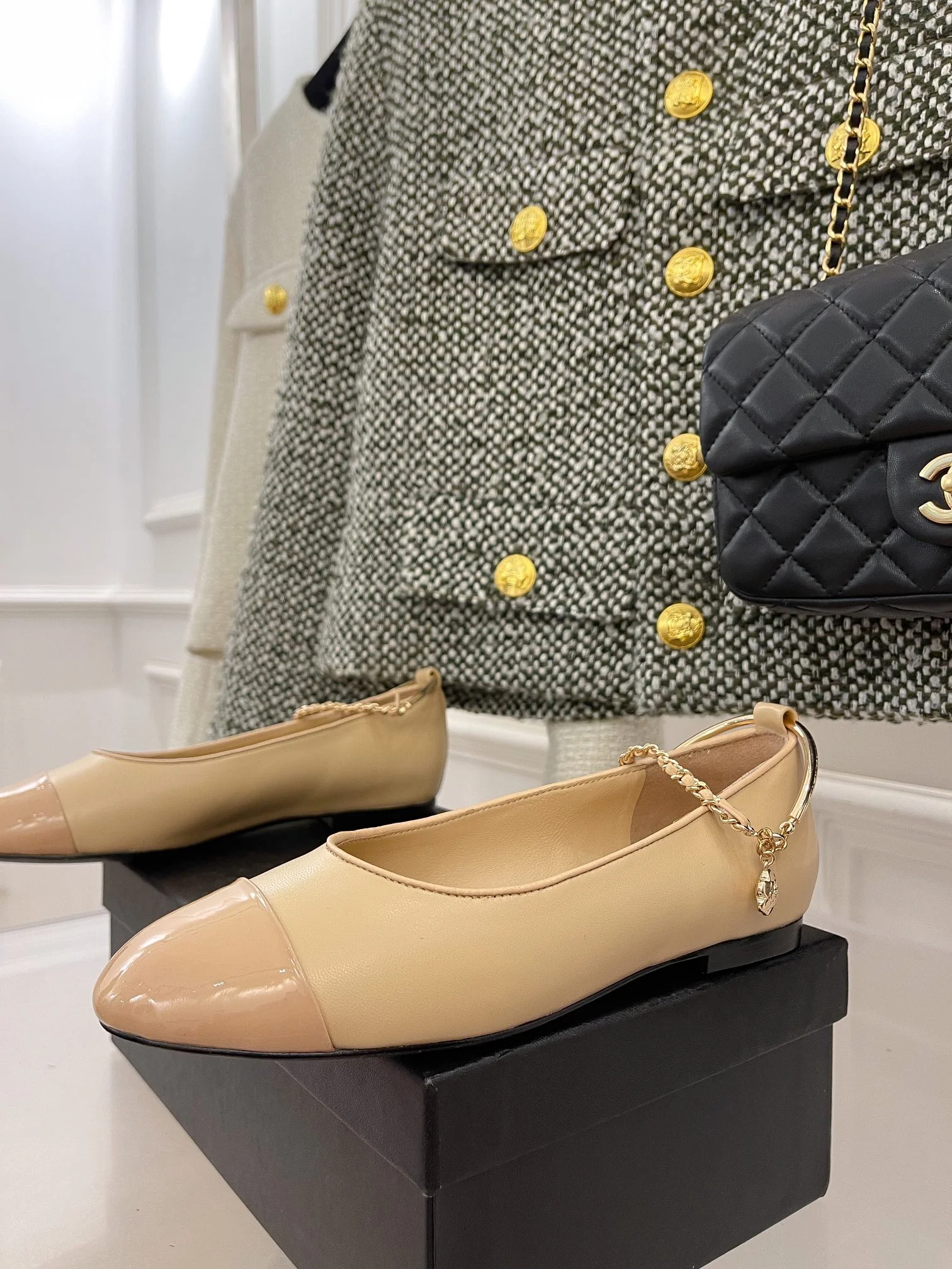 Chanel - Изысканная цепочка - Туфли Мэри Джейн - 2