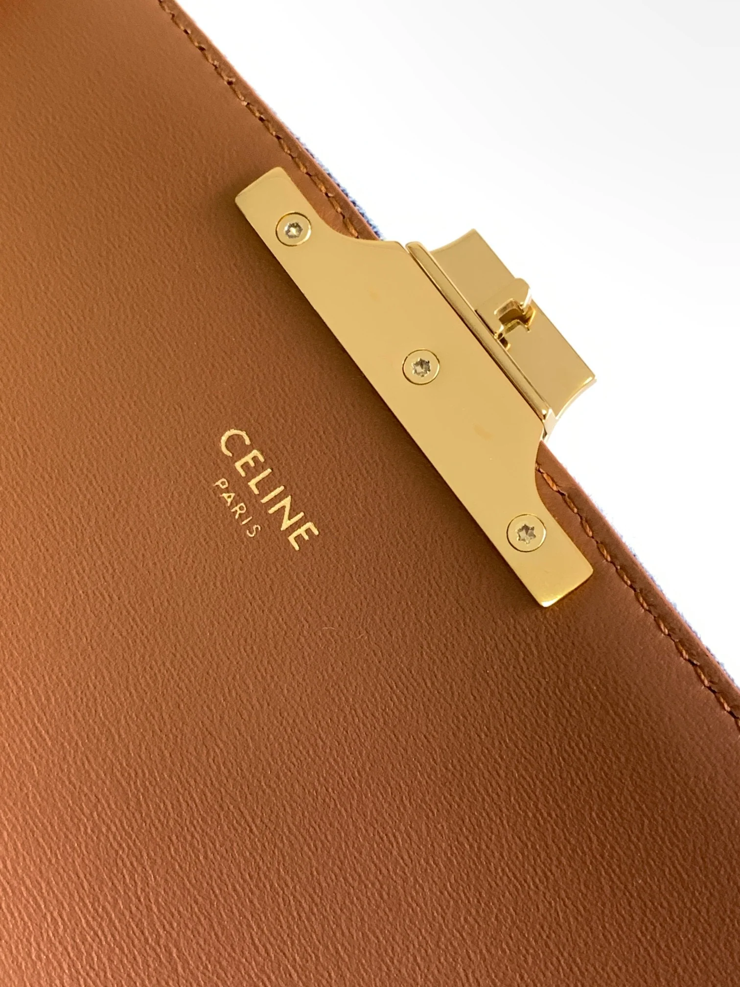 Сумка через плечо Celine Triomphe Denim Chain - маленькая