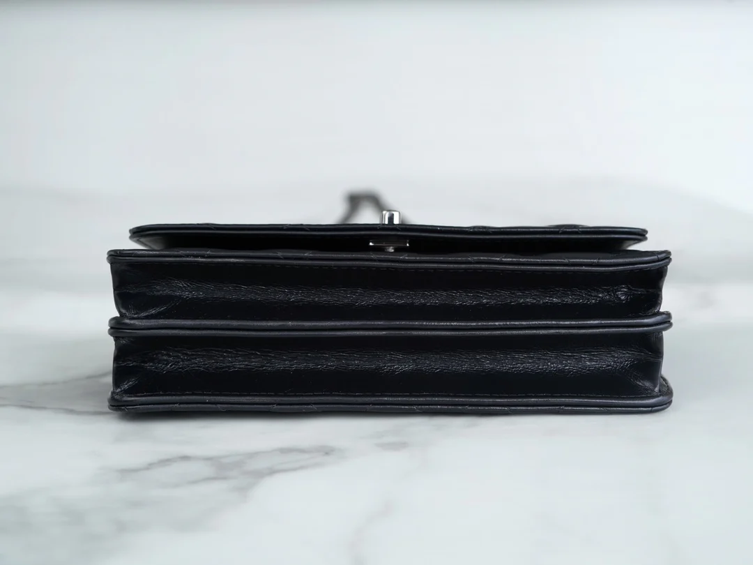 Chanel - Новая гармошка с ручками, украшенными стразами - Черная