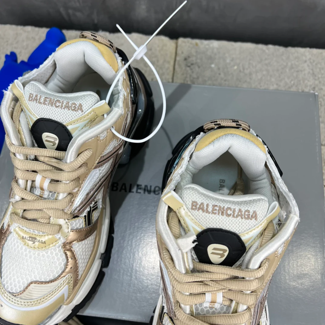 Кроссовки Balenciaga Runner - унисекс - розовое золото