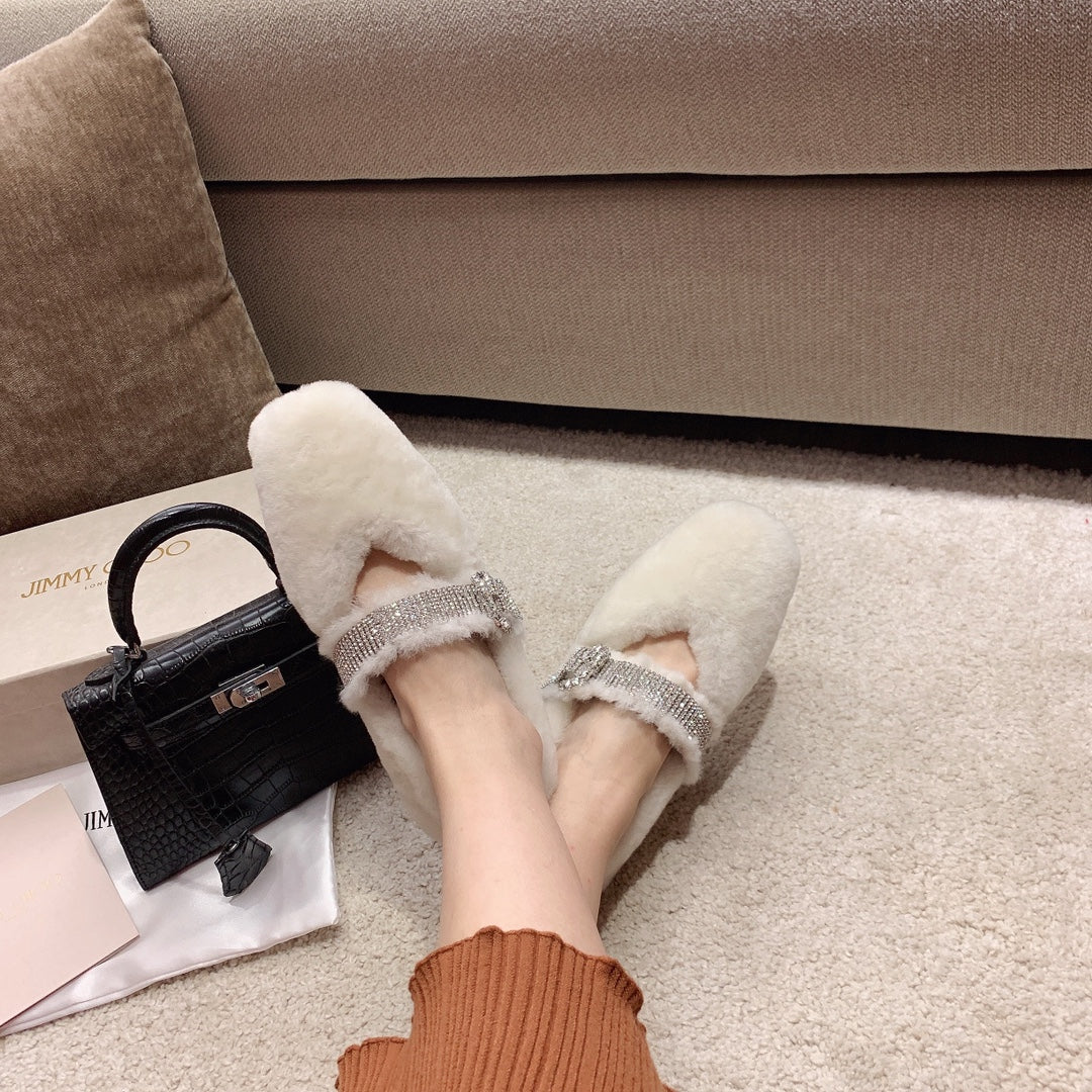 Джимми - Пушистые балетки - Фотографии в одежде