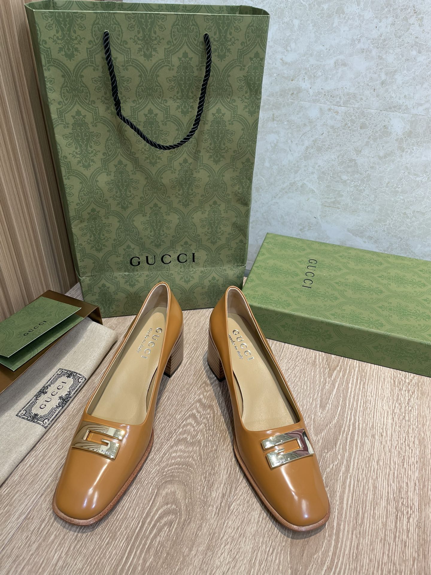 Gucci - 22 Ранняя весна - Ретро - Туфли на низком каблуке - 3