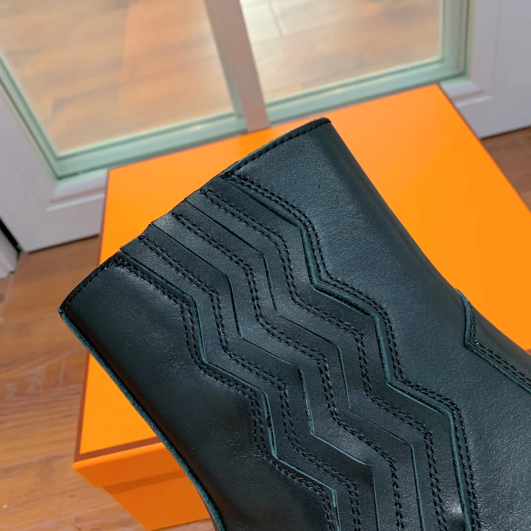 Новинка сезона осень/зима 2022 от Hermes - Ботильоны - Черные