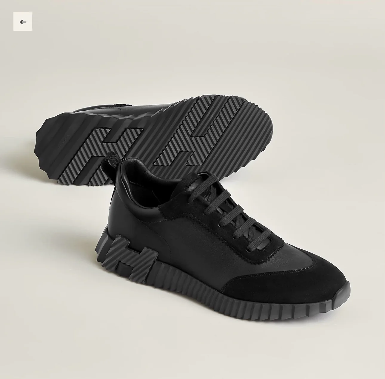 Повседневные туфли Hermes 2024 - Черные - 3