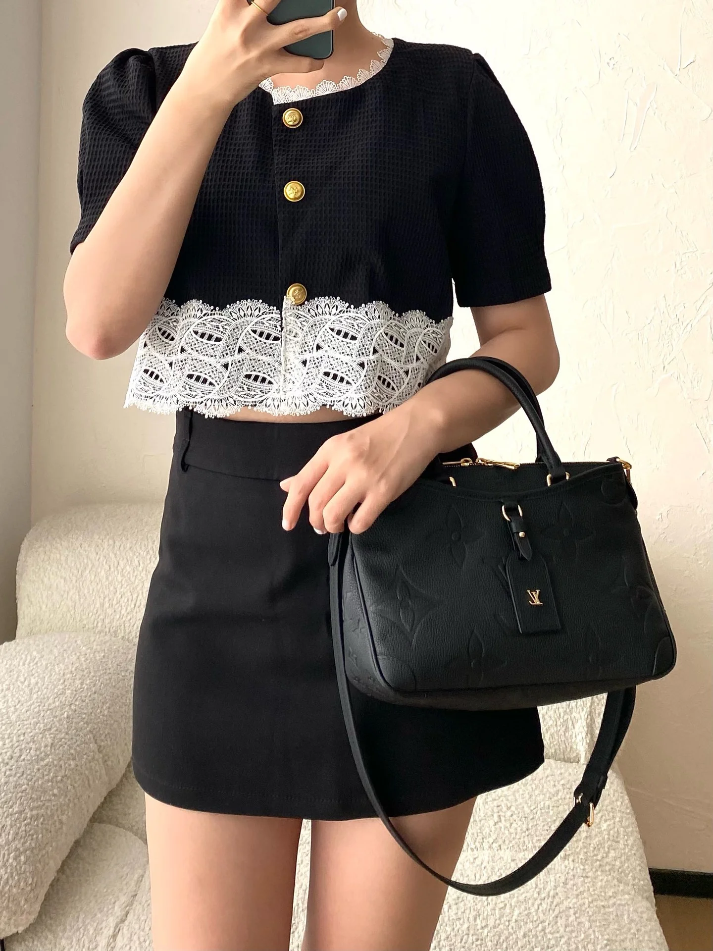 m46585-LV-Trianon сумка-Черная-Маленькая