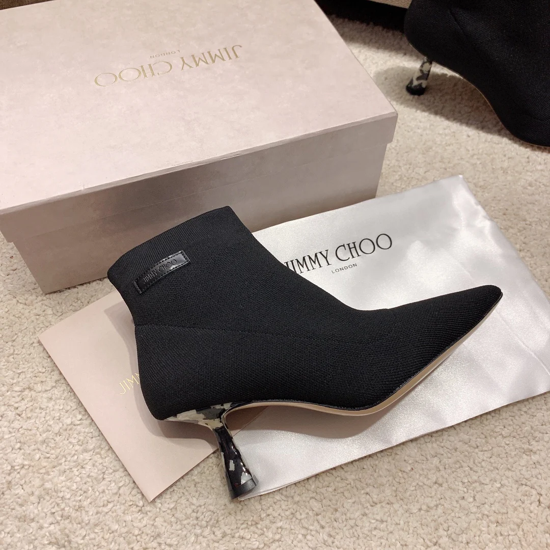 Новинка сезона осень/зима 2022 от Jimmy - Ботильоны на шпильке - Черные - 3
