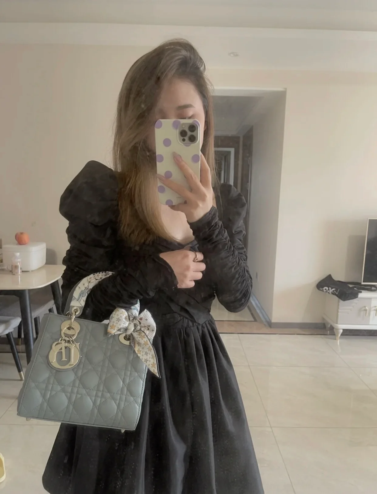 Dior-lady-dior-myabc-rock серый золотой фурнитура-маленький