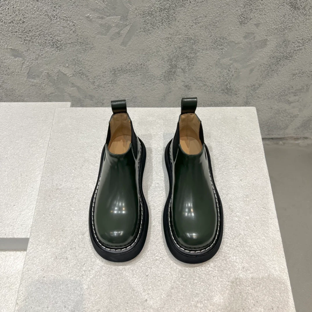 BV-22ss - Британские ретро-ботинки с низким голенищем - Унисекс - Цвет: Военно-зеленый