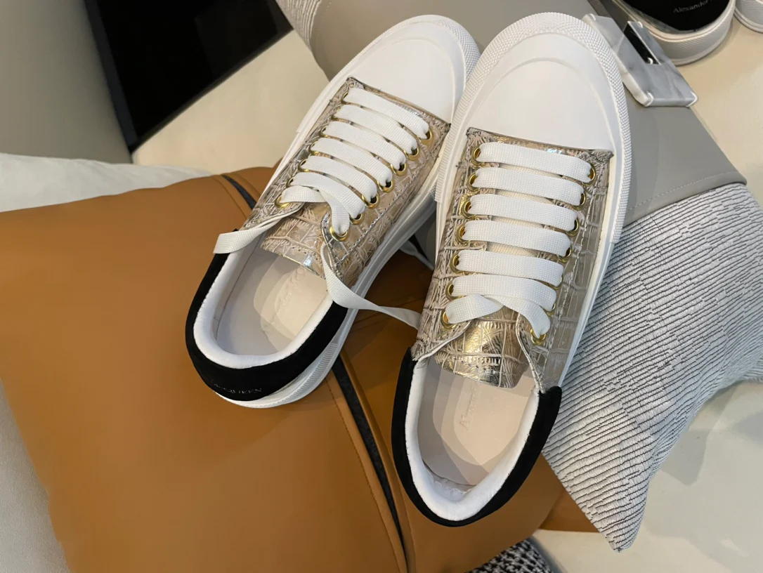 парусиновые туфли на платформе McQueen