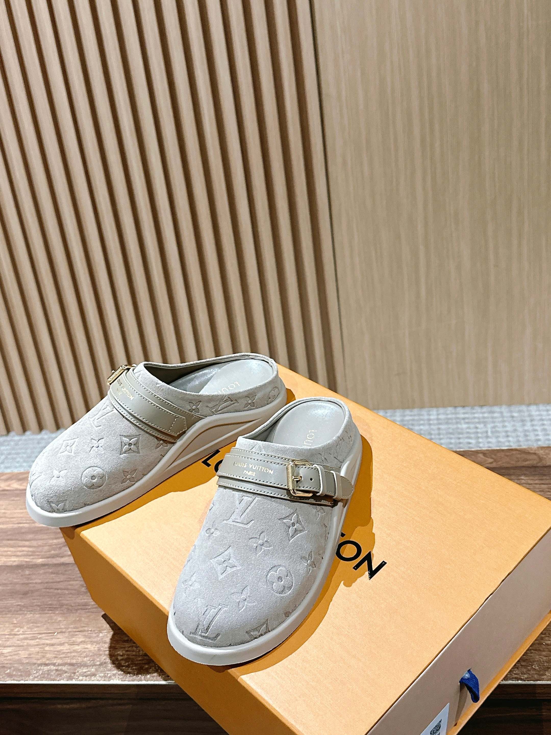 Новинка LV 2025 - Обувь Birkenstock - Замшевая отделка