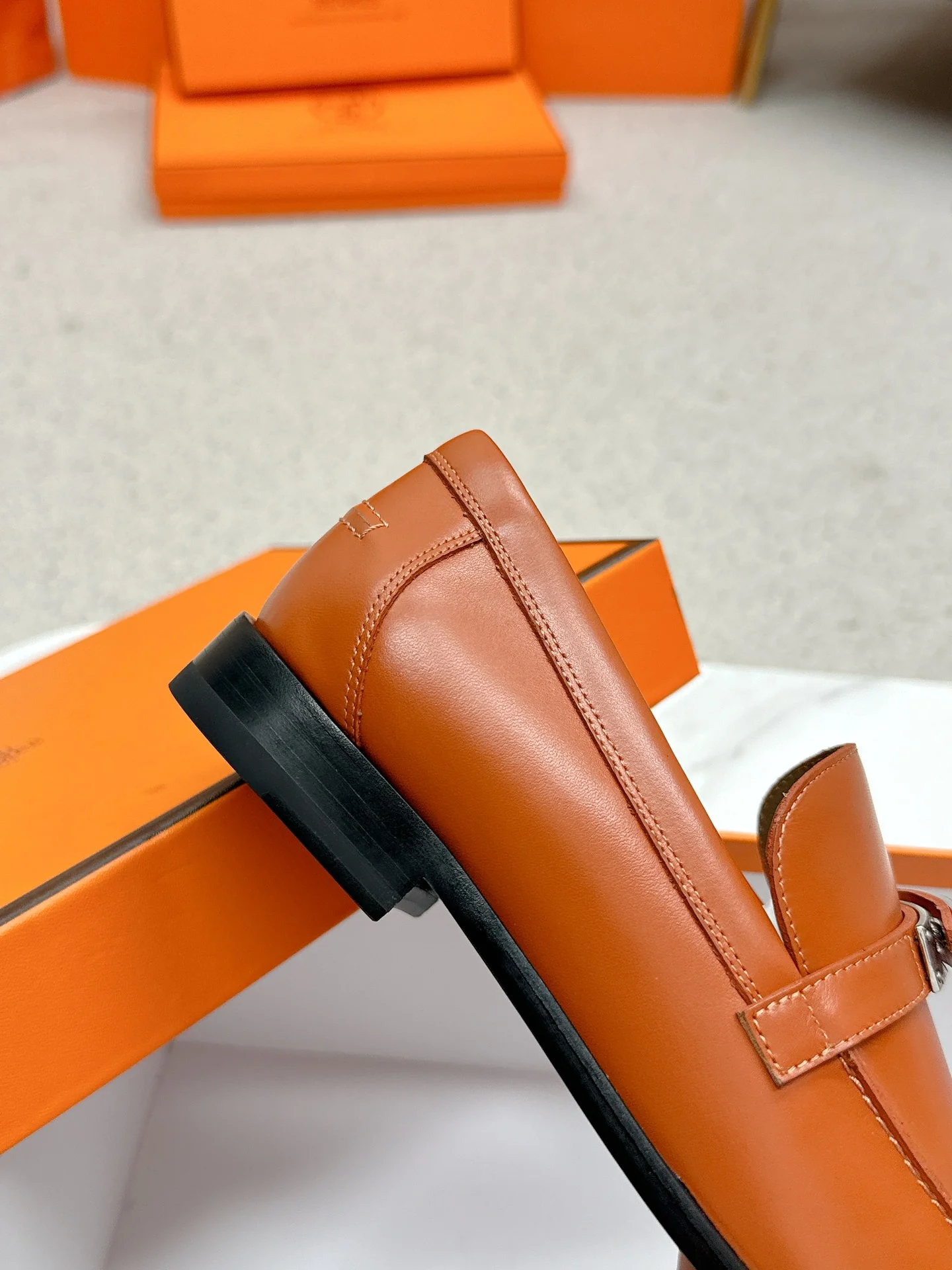 Лоферы Hermes Kelly 2024 - Кофейно-коричневый