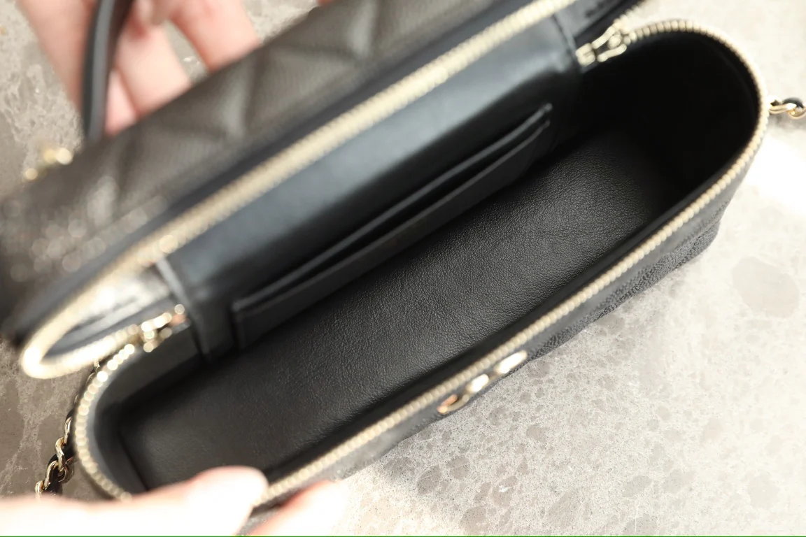 Длинный клатч-коробочка Chanel 25c-LP - черный