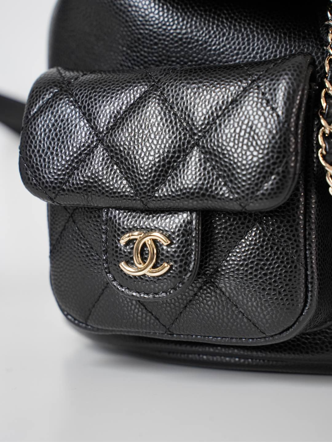 Кожаный рюкзак Chanel Duma - черный