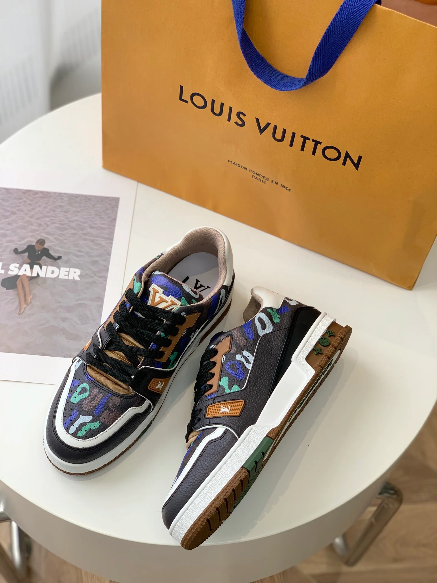 Кроссовки LV Trainer Series - Унисекс - Камуфляж - 1