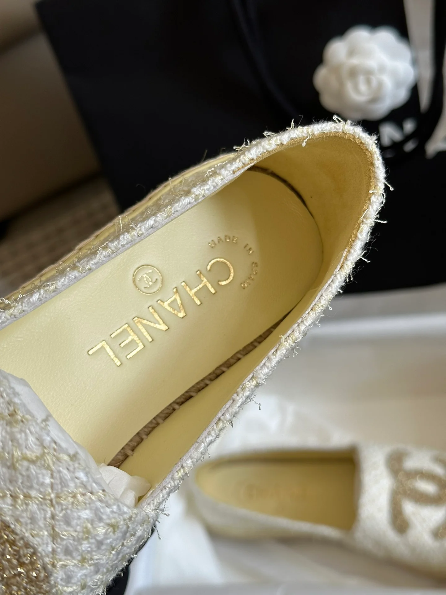 Новинка сезона осень/зима 2023 от Chanel — массивные неоновые рыбацкие туфли.