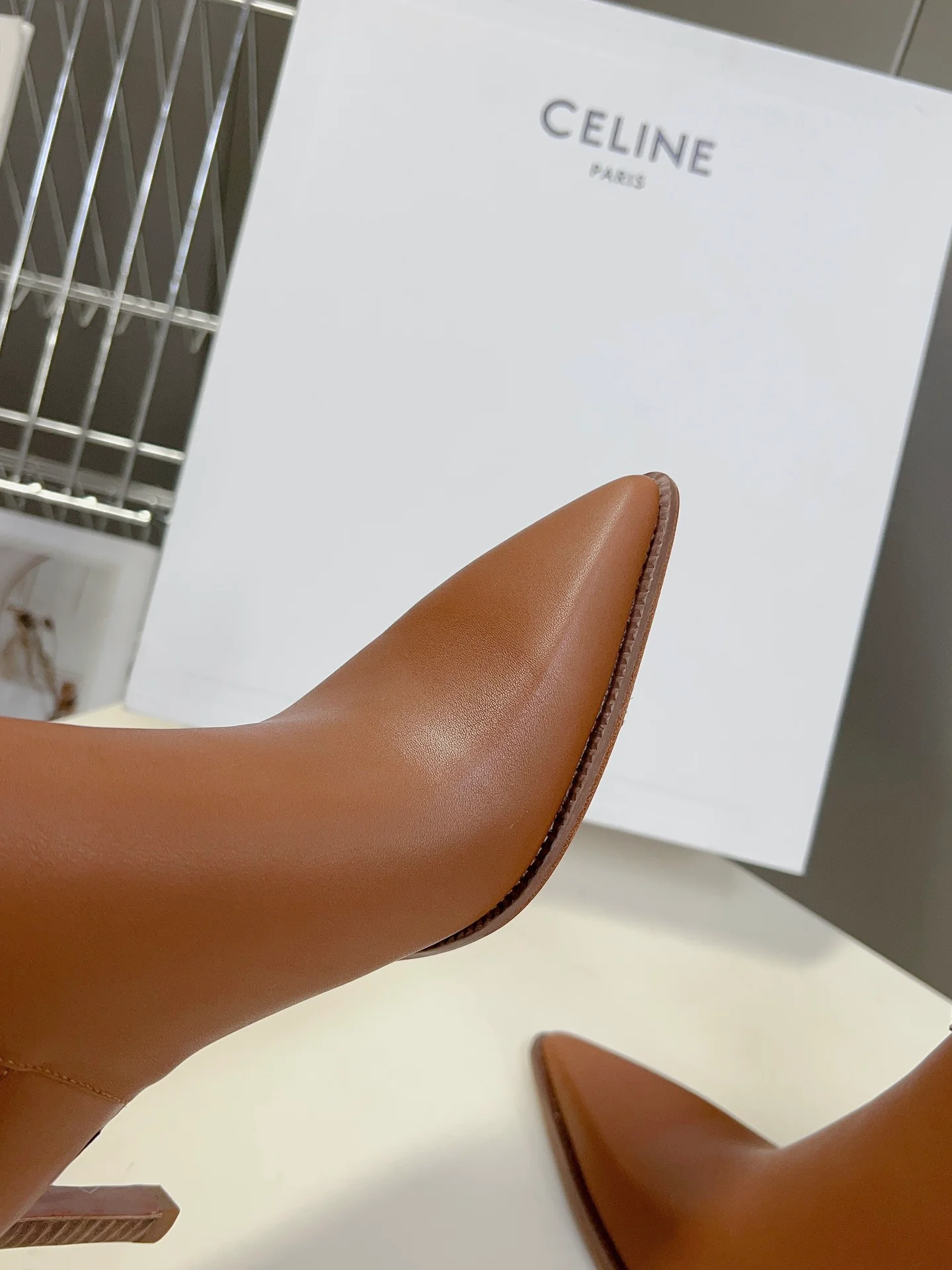Celine - Новинка начала осени 2023 года - Ботильоны на шпильке с острым носком
