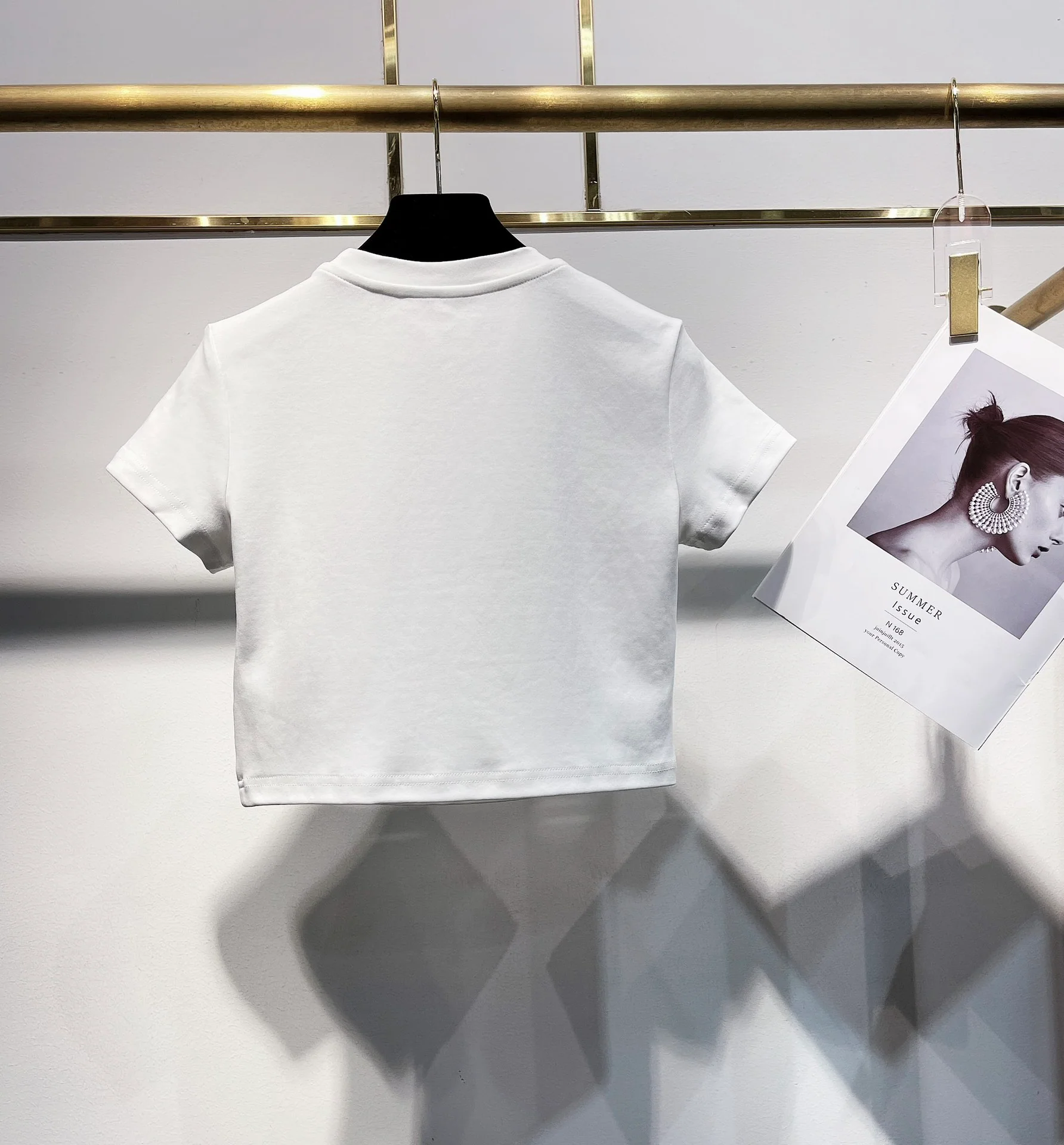 Ожерелье Miu Miu-2404-24ss с массивным бантом из стразов