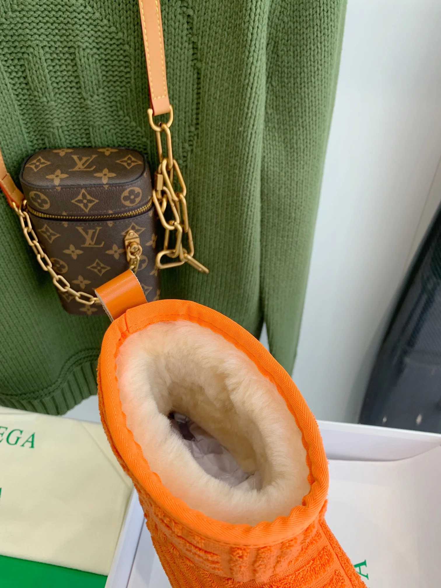 BV - Флисовые низкие сапоги - Оранжевые