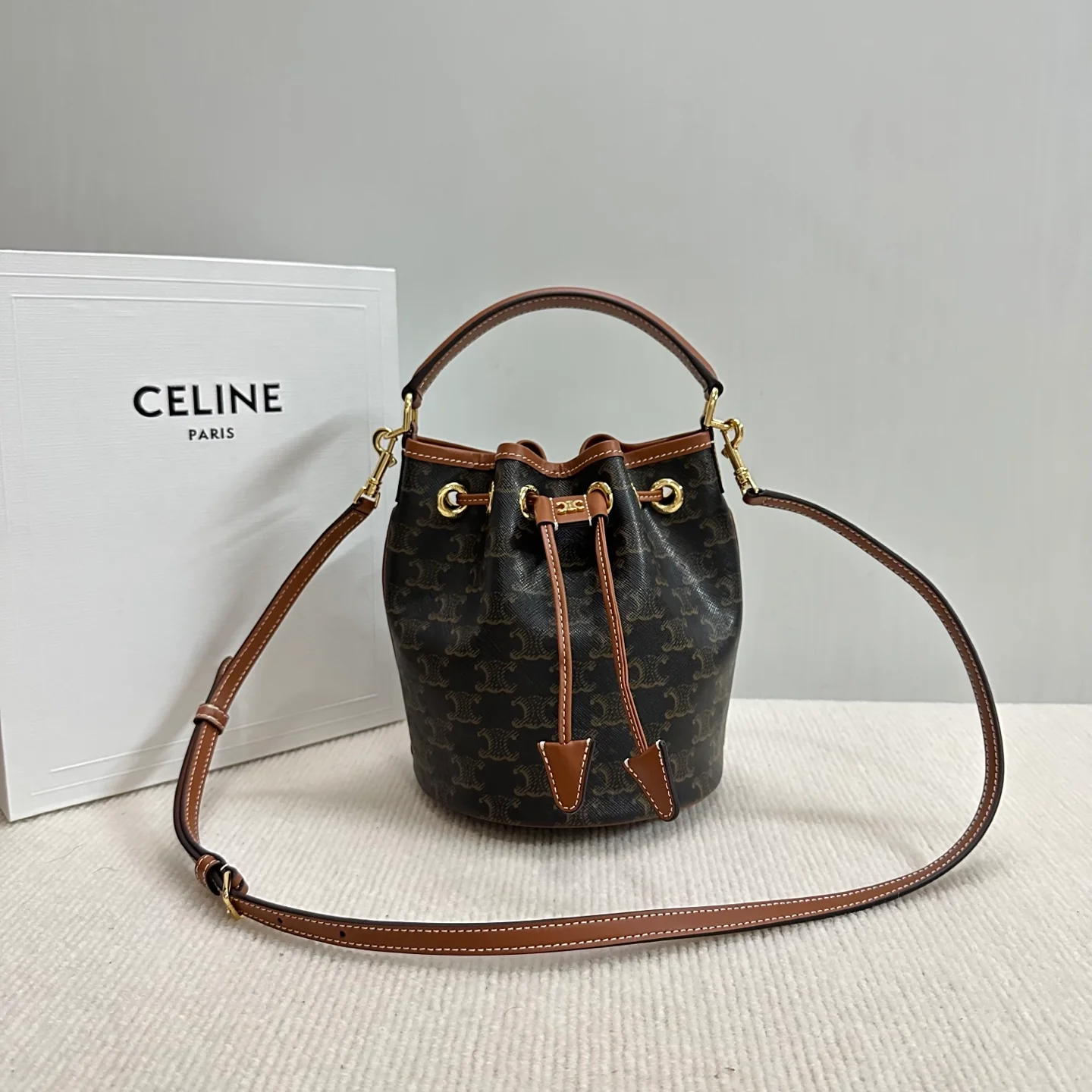 Сумка-ведро Celine Clara на завязках - маленькая