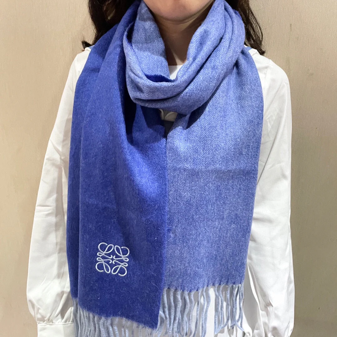 Двусторонний кашемировый шарф Lolwei - 32-180 см