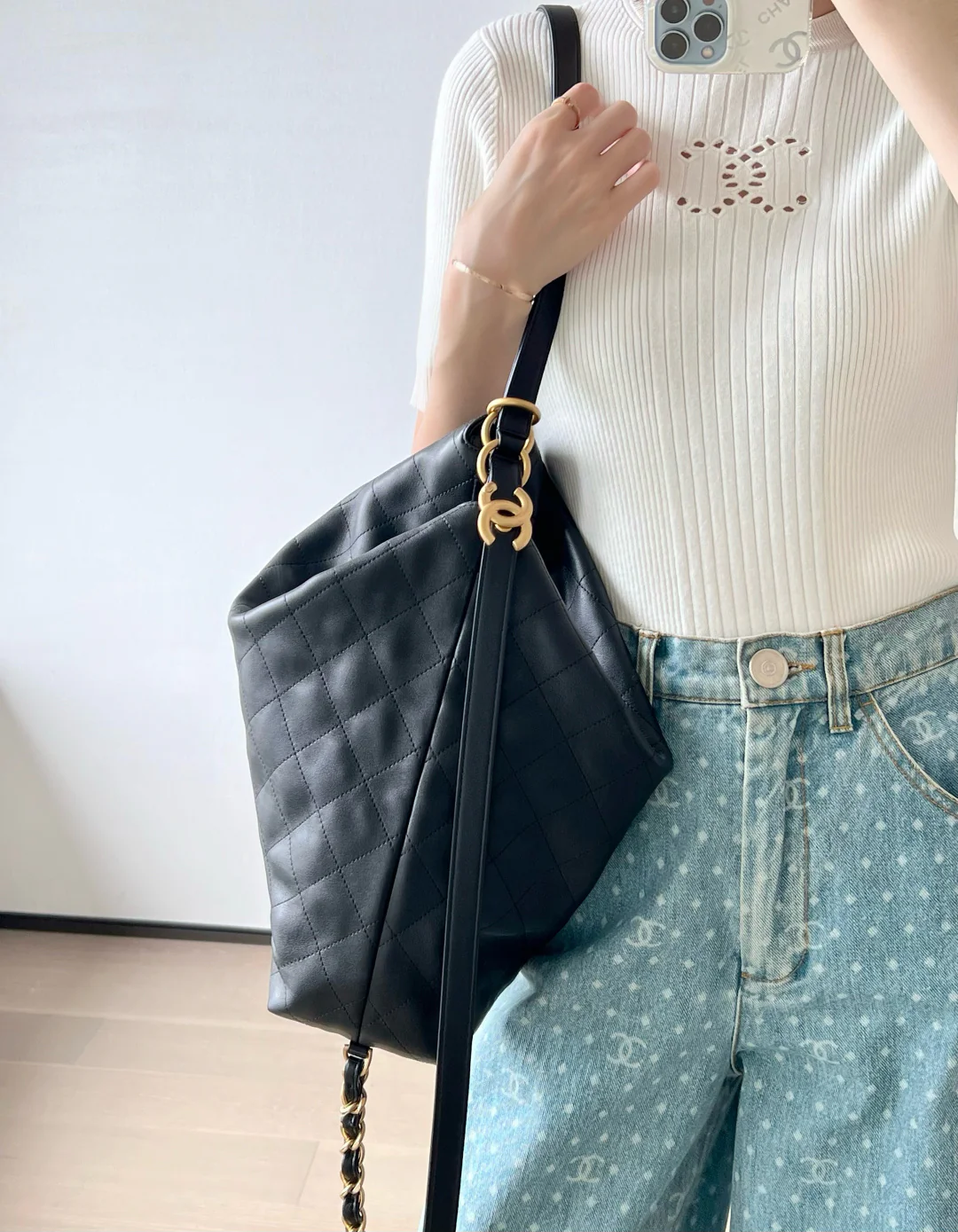 Рюкзак Chanel весна/лето (большой, черный)