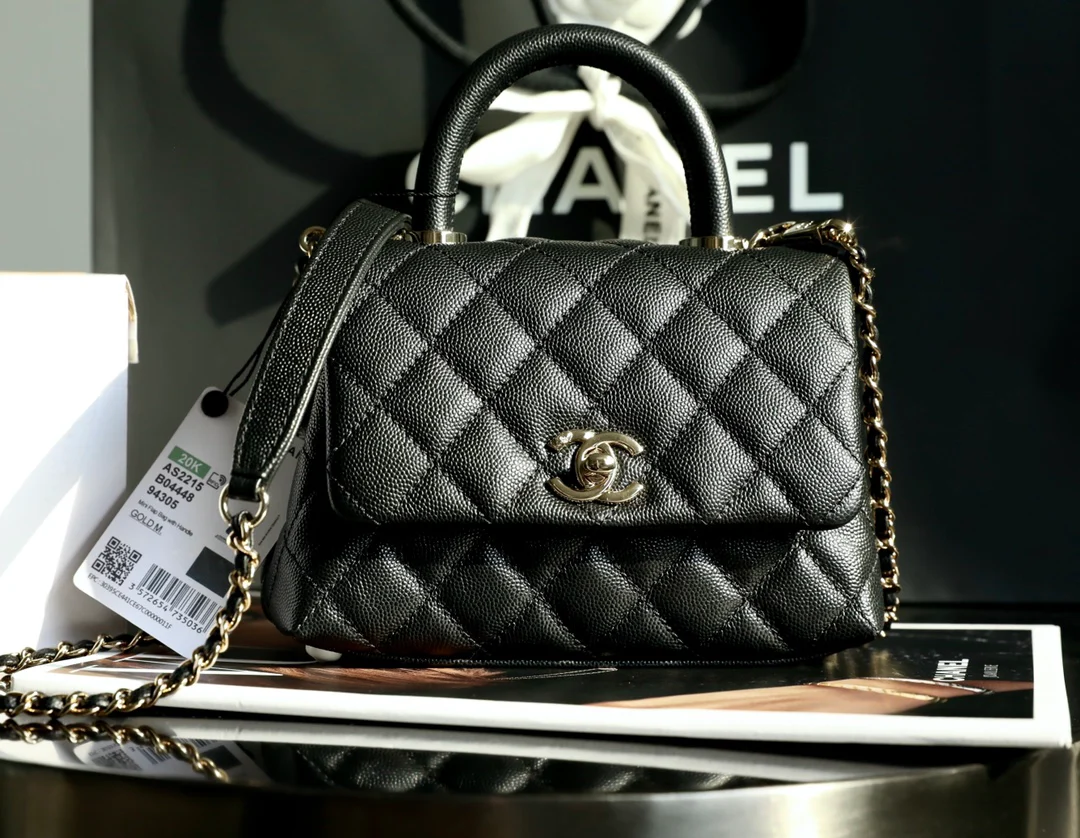 Chanel Coco Handle Classic Style - Black - Mini