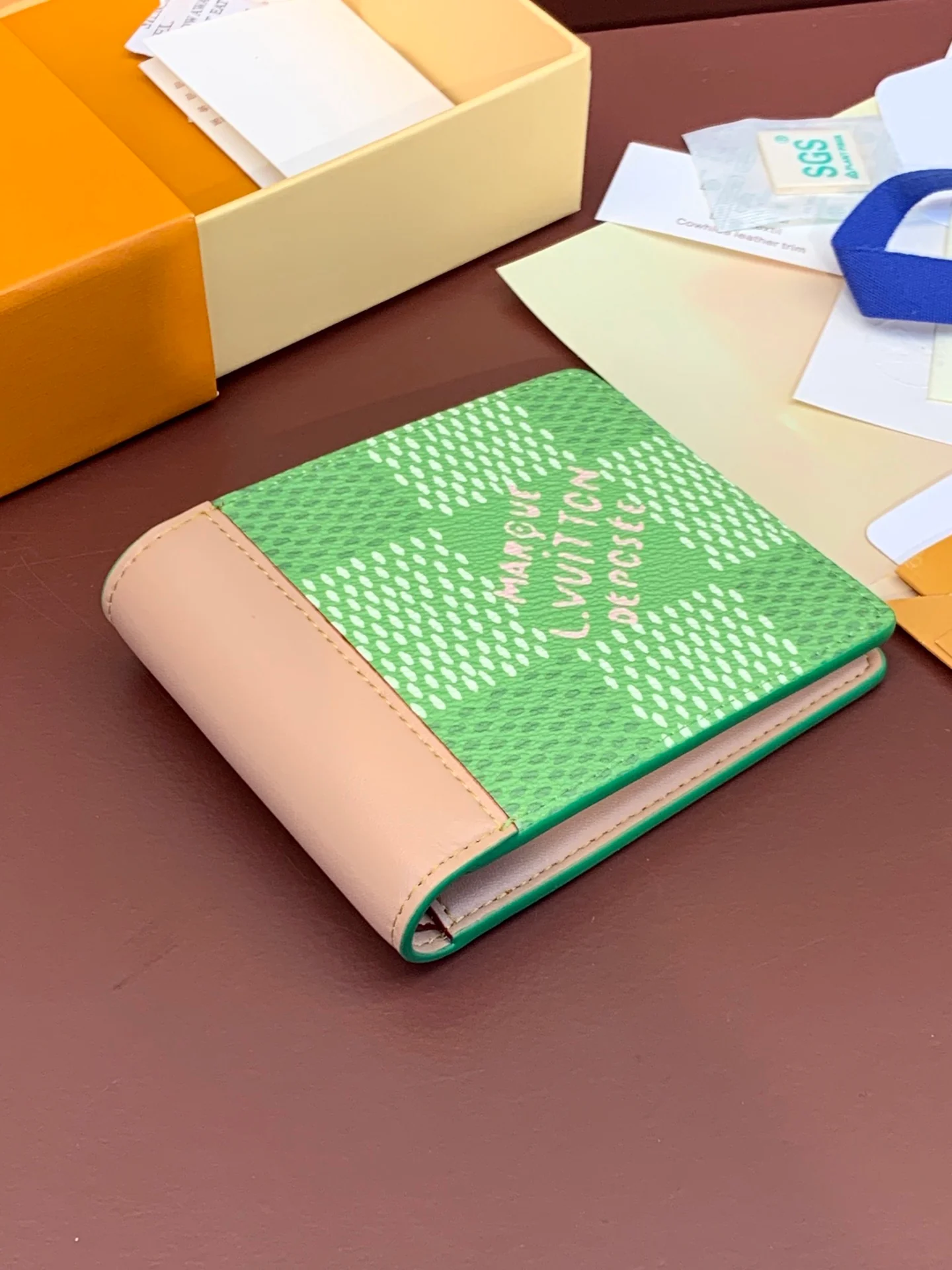 LV-n40636-тонкий кошелек с шахматным узором