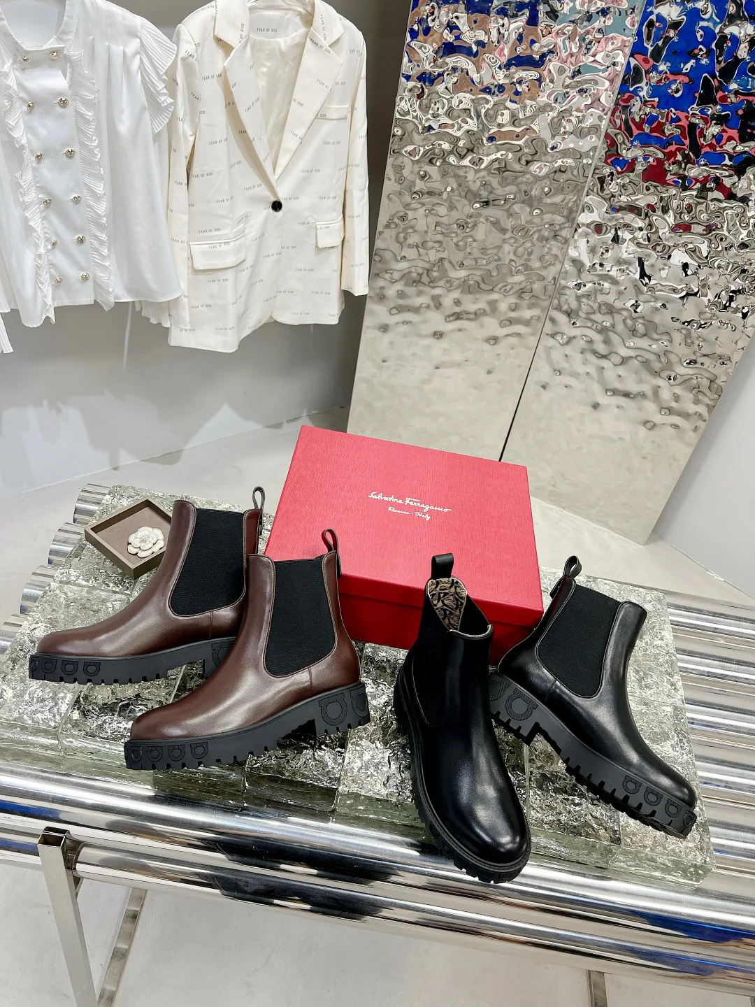 Salvatore Ferragamo - Коллекция 22 Runway - Ботильоны