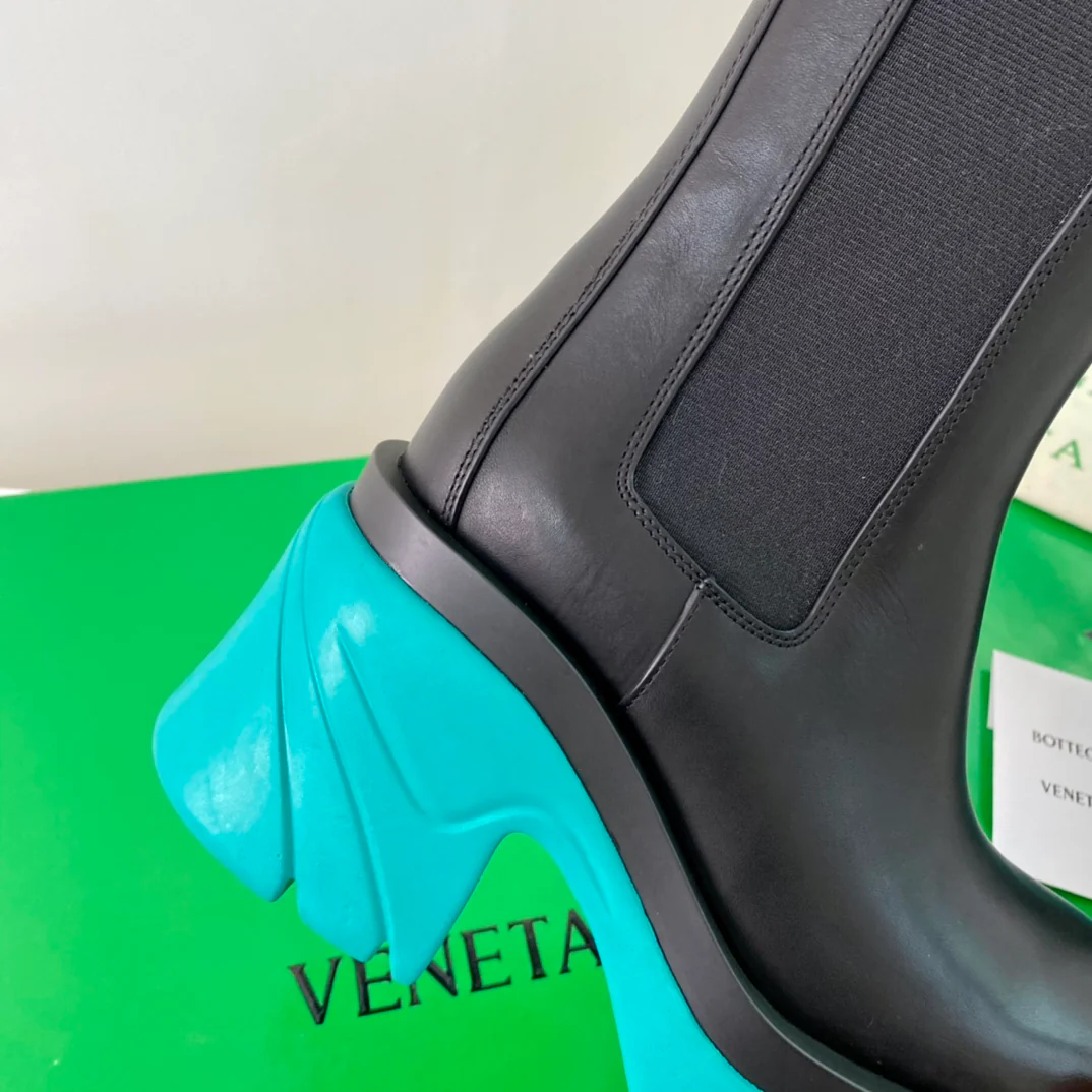 Обувь BV - BV - Турецкие зеленые и черные - ботинки на платформе