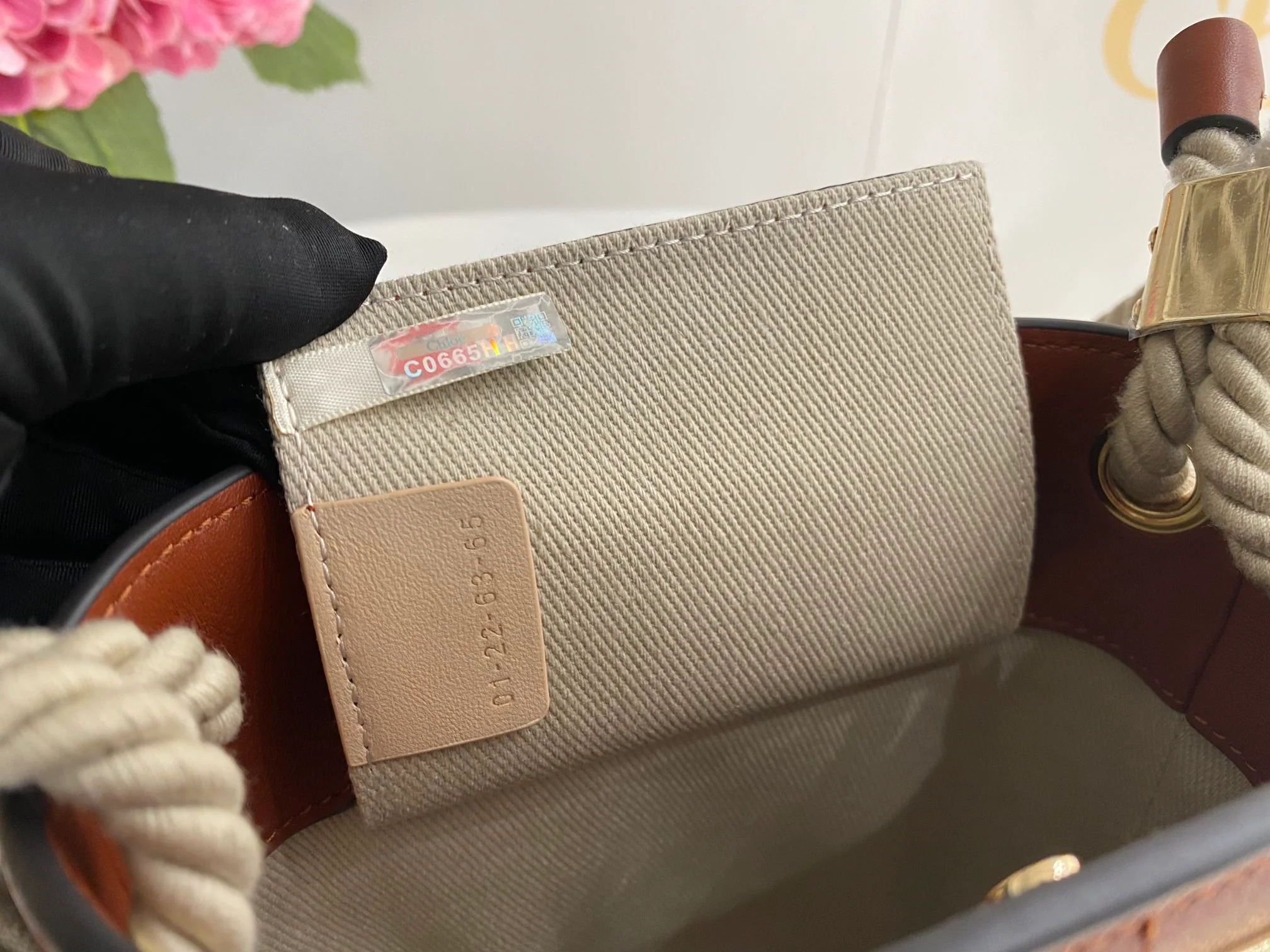 Сумка-ведро Chloe-key - коричневая