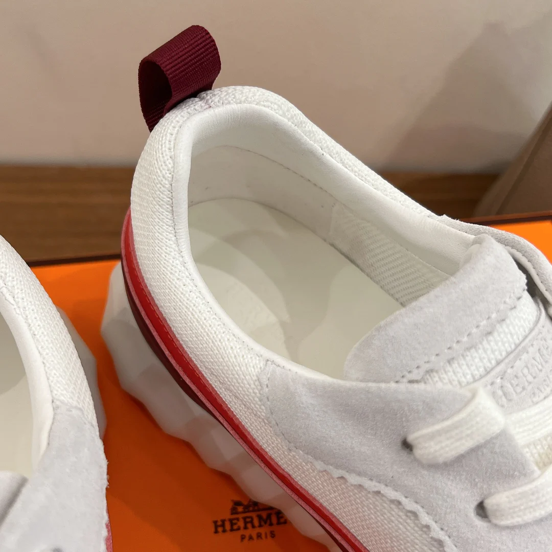 Повседневные туфли Hermes 2024 - красные