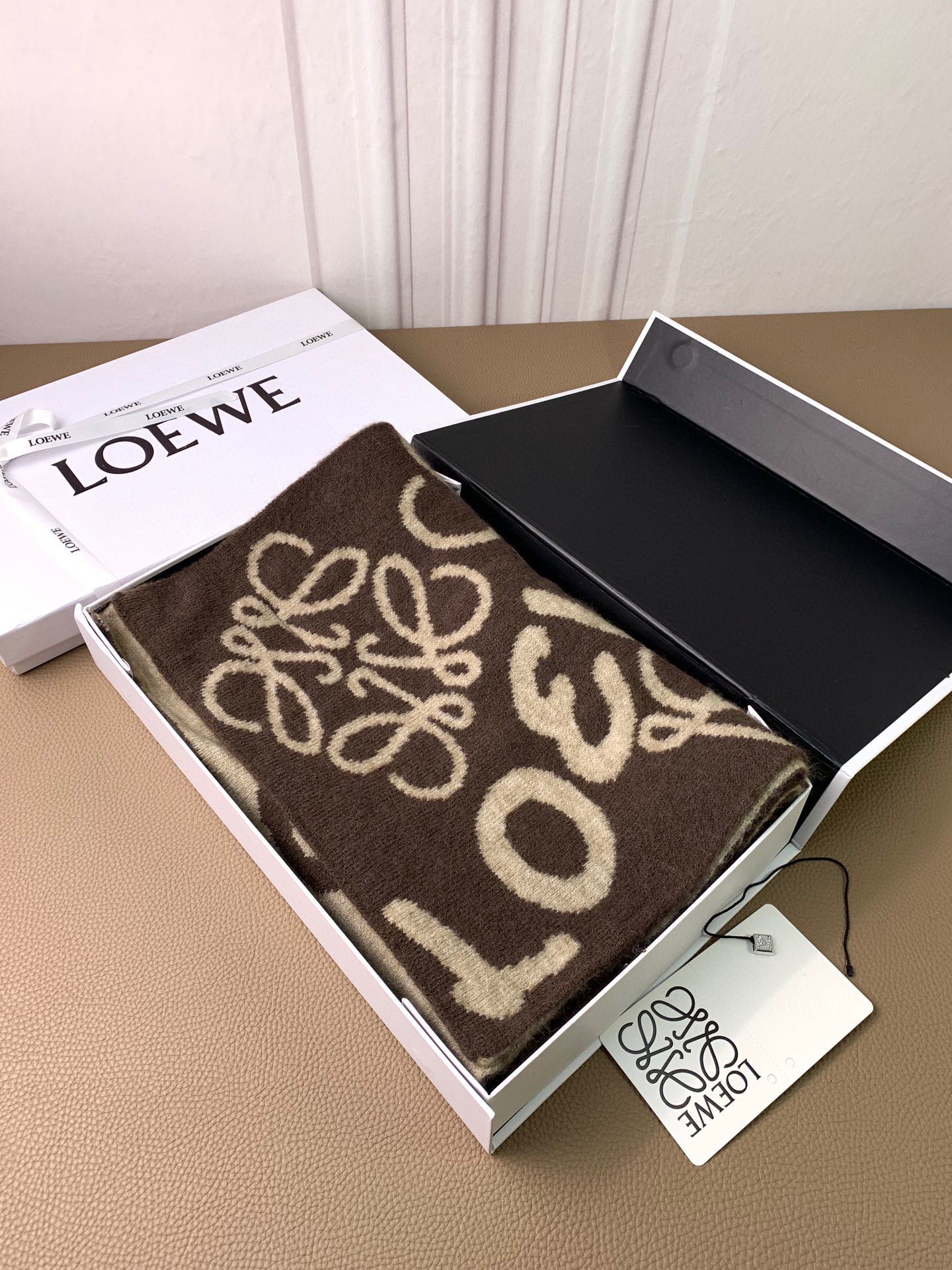 Кашемировый жаккардовый шарф Lolwei - 5