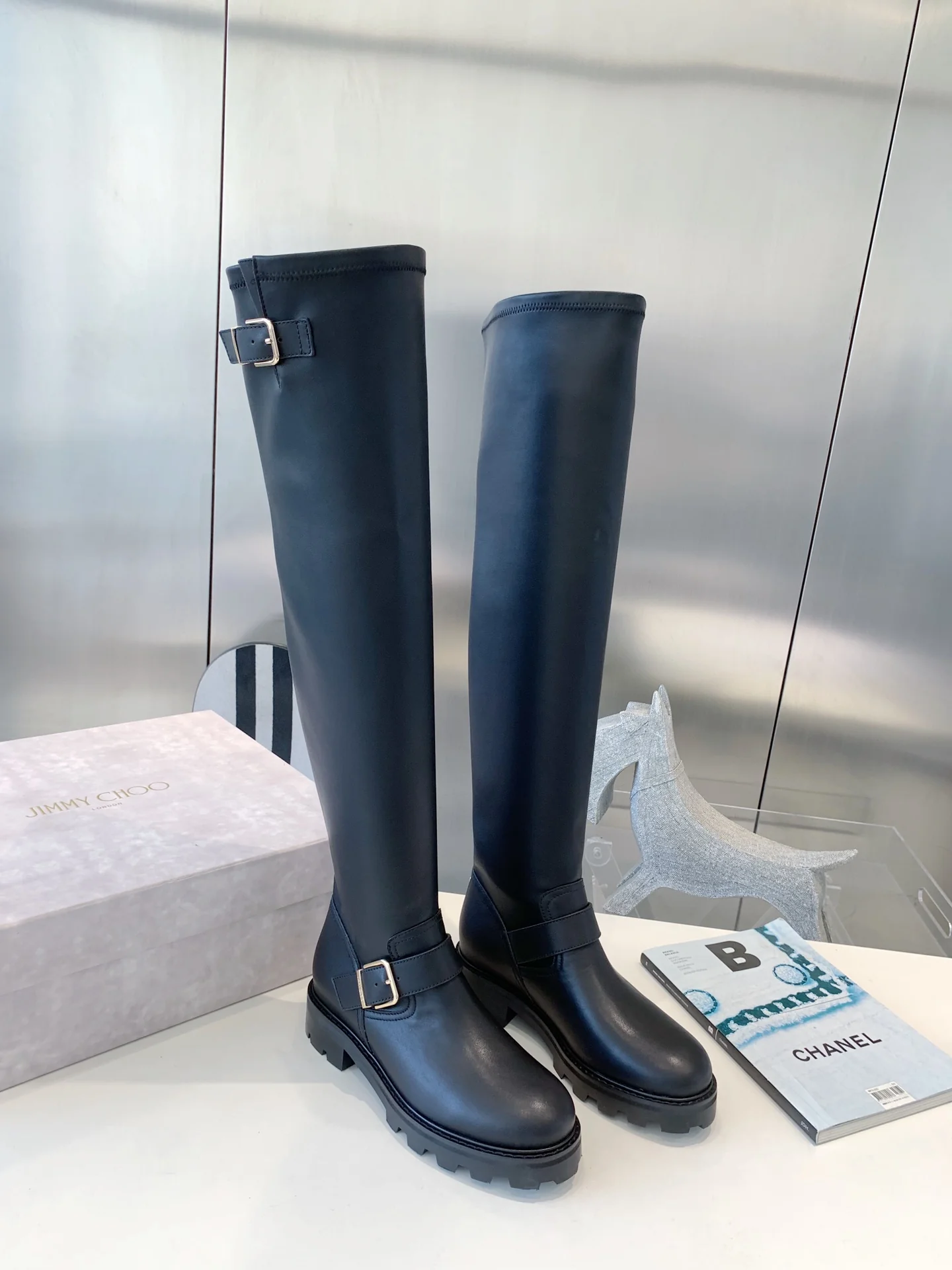 Jimmy - Новинка 2022 года - Кожаные сапоги выше колена