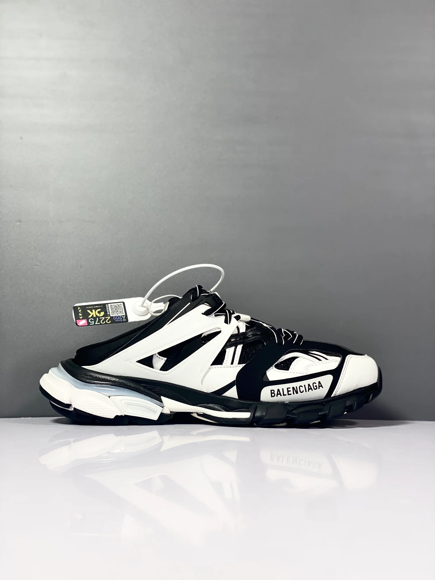 Balenciaga - Парные тапочки - 3-0 - Полутапочки - Кроссовки - Tess - S-Gomma - Maille - Бело-оранжевые