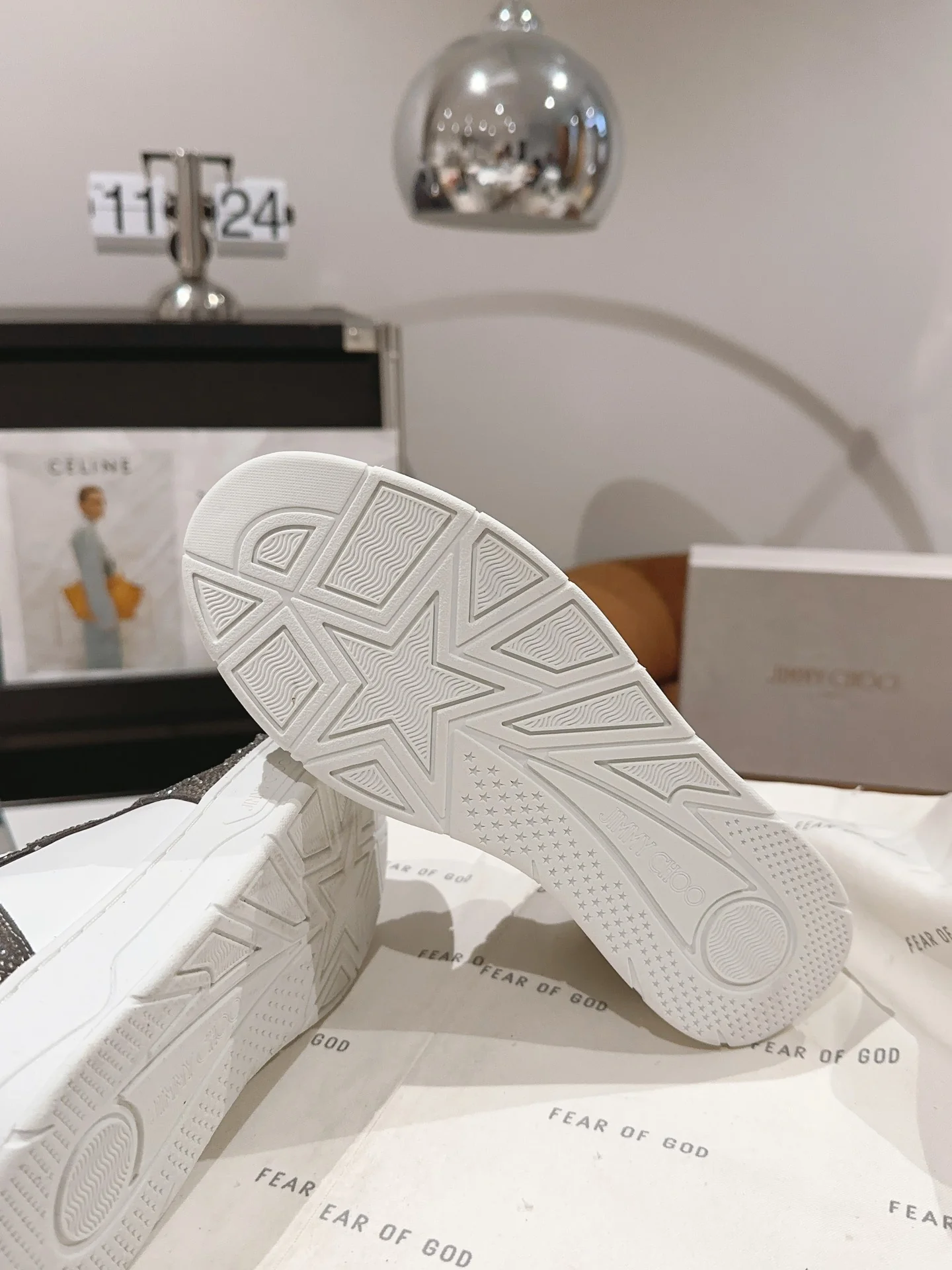 Jimmy - Новинка 2023 года - Повседневная обувь - Белая обувь со стразами