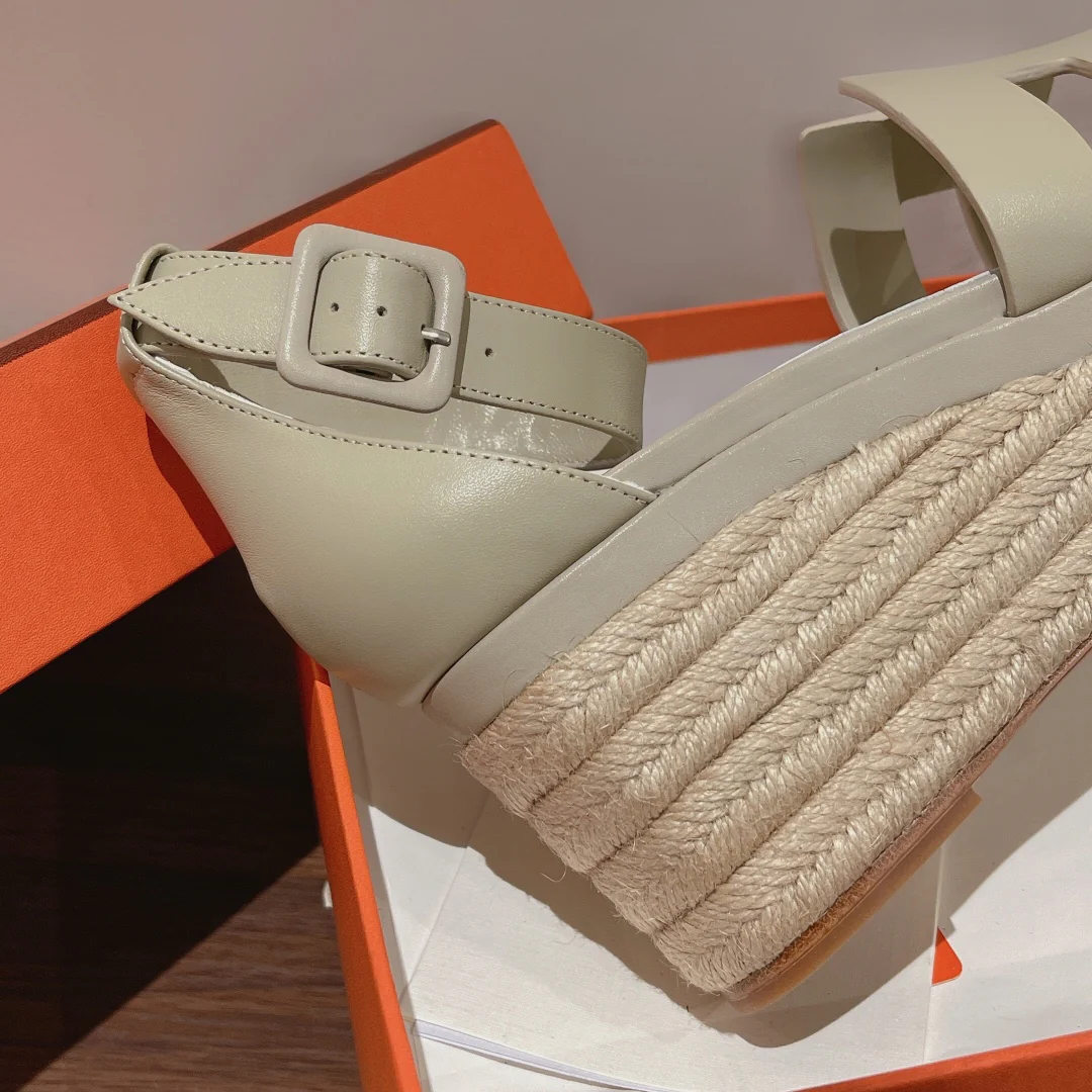 Соломенные сандалии Hermes-Elda - 2