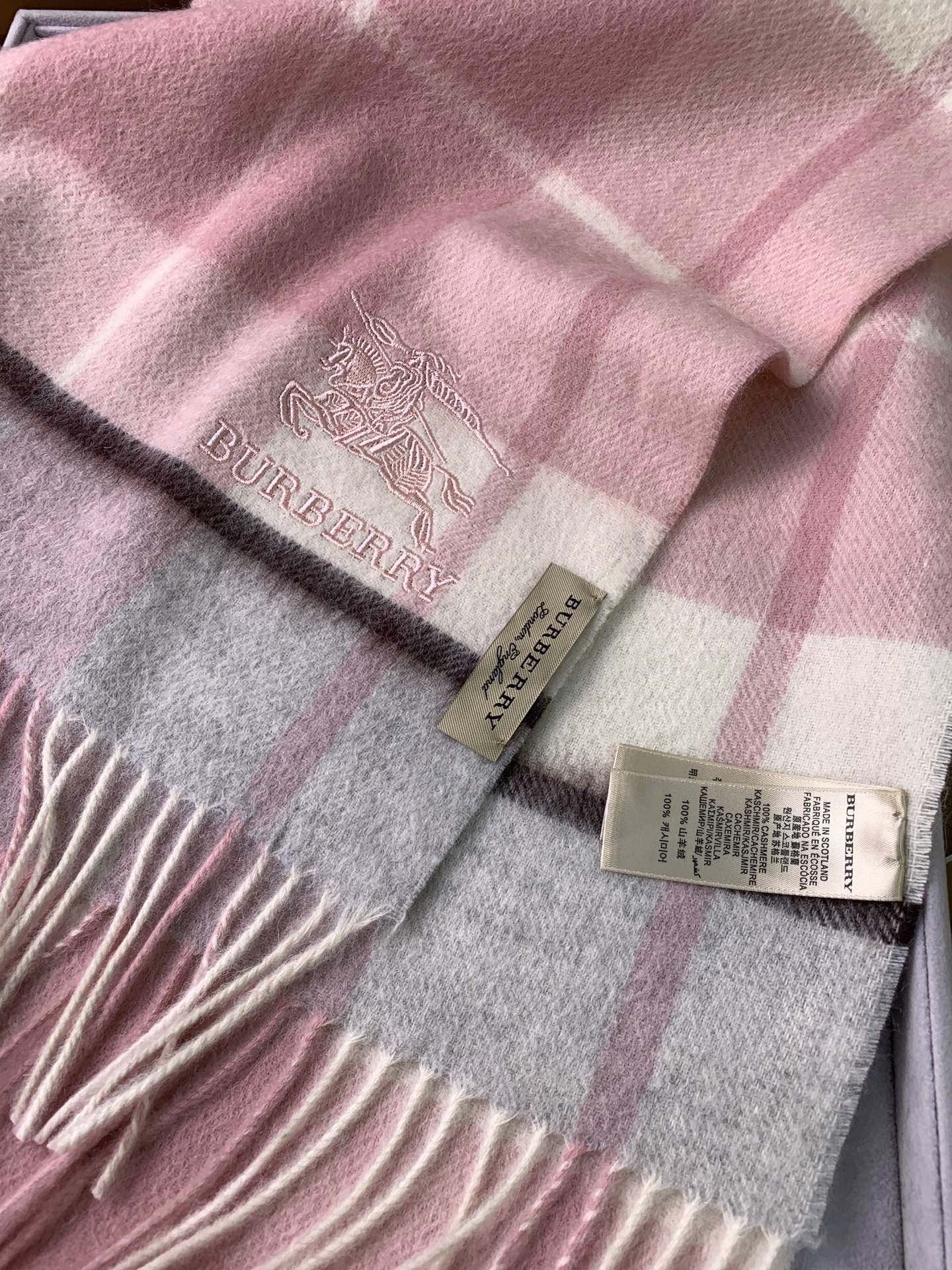 Зимний шарф Burberry из кашемировой смеси - 30 см - 180 см - Кашемировый шарф