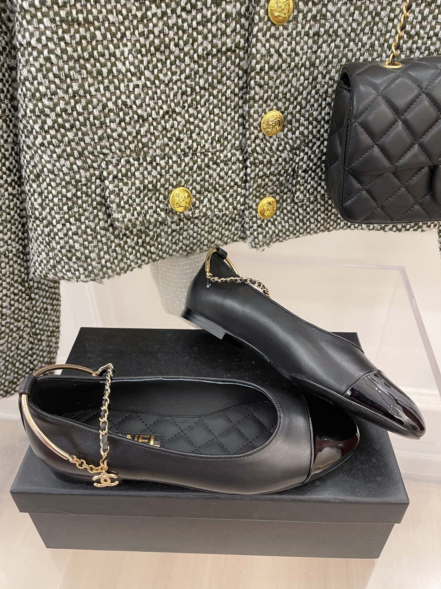 Chanel - Изысканная цепочка - Туфли Мэри Джейн - 5