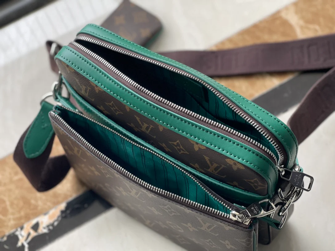 Сумка-мессенджер LV Trio - коричневая