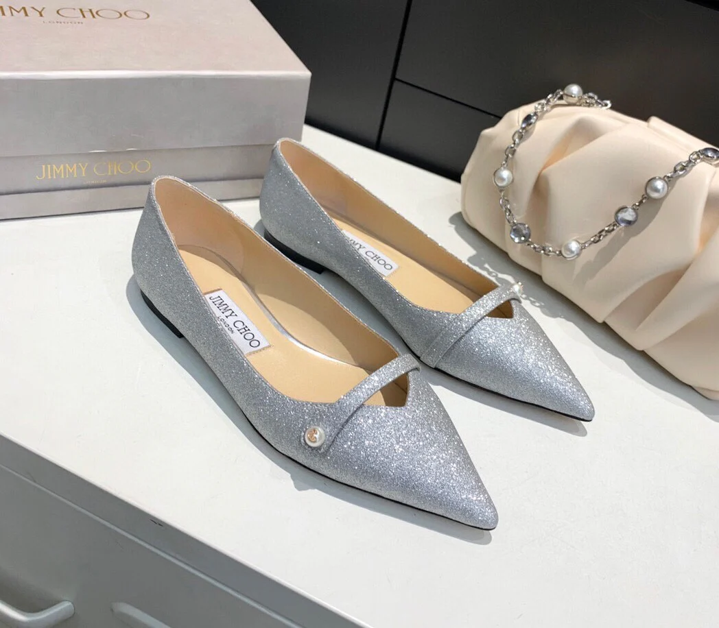 Балетки Jimmy Pearl с пряжкой и острым носком - 3